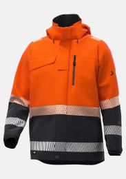 HV Winterjacke orange/grau