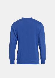 Sweater Basic royal mit Schullogo