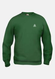 Sweater Basic Bottlegreen mit Schullogo