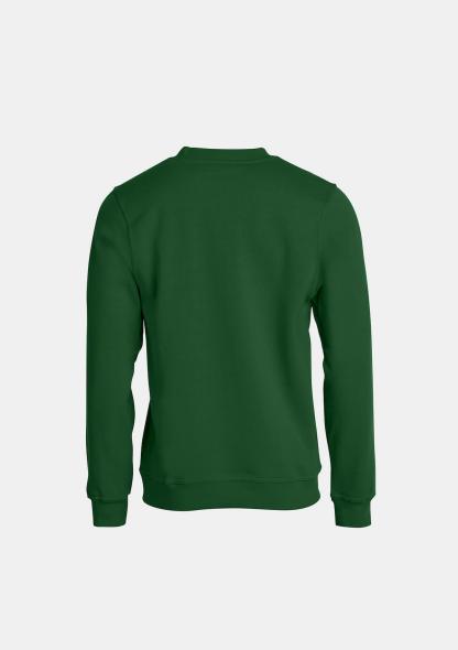 1TW02103068 - Sweater Basic Bottlegreen mit Schullogo