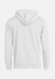 Kapuzensweater Weiss mit Schullogo