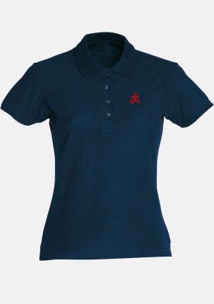 1TW02823102 - Damen Polo Navy Kurzarm mit Schullogo