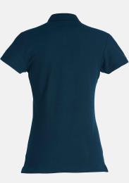 Damen Polo Navy Kurzarm mit Schullogo