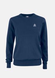 Damenpullover navy mit Schullogo