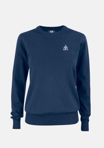 1TW35541701 - Damenpullover navy mit Schullogo