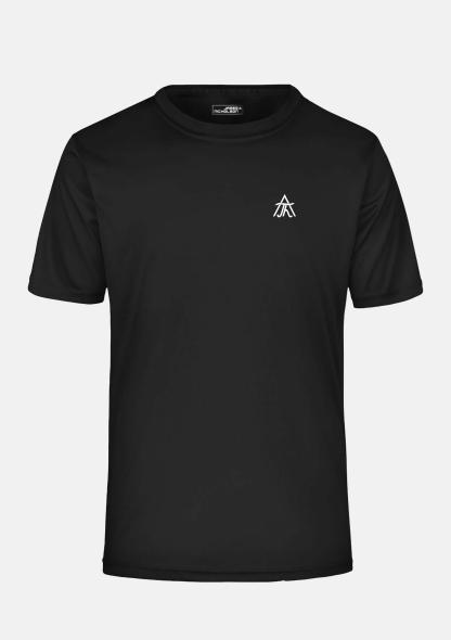 1TWJN35802 - Unisex Funktionsshirt Schwarz mit Schullogo