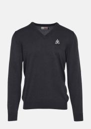 Pullover grau mit Schullogo