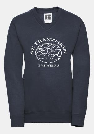 0STFJ272B01 - Sweater V-Neck mit Schullogo