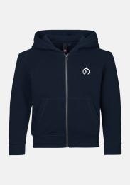 Kinder Kaputzensweatjacke mit Logo