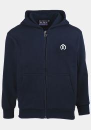 Kinderkapuzensweatjacke Tinte