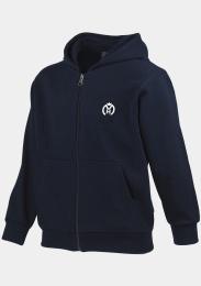 Kinderkapuzensweatjacke Tinte