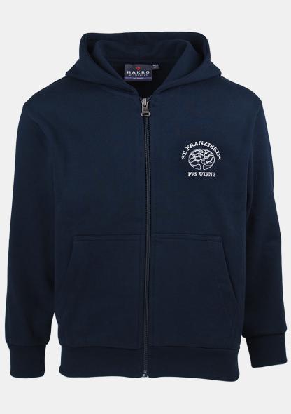 0SF56501 - Kinderkapuzensweatjacke mit Schullogo