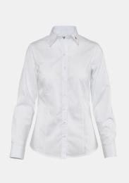 Damenbluse mit Schullogo Kurzgestellt