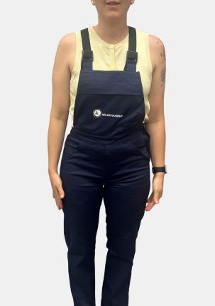 1HTLDONLH1601 - Latzhose Dunkelblau mit Schullogo