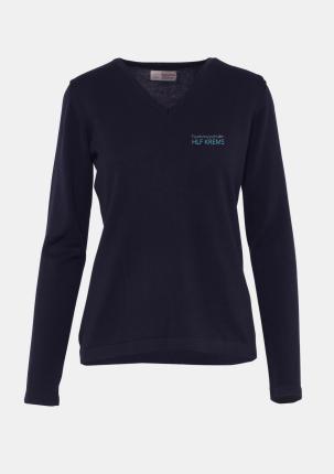 1K5045111 - Damenpullover Dunkelblau mit Schullogo