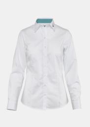 Bluse mit Logo Kurzgestellt