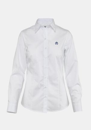 1MRBLULAKU4 - Damenbluse mit Logo Kurzgestellt