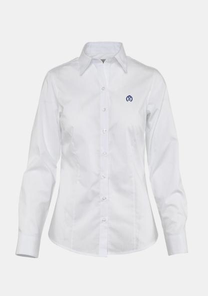 1MRBLULAKU4 - Damenbluse mit Logo Kurzgestellt