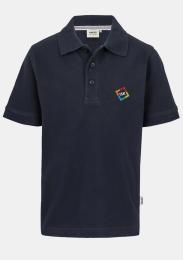 Kinderpolo Kurzarm mit Schullogo