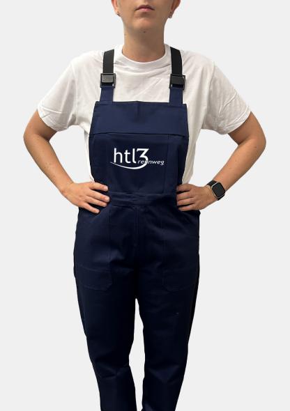 1HTL3LH1601 - Latzhose Dunkelblau mit Schullogo