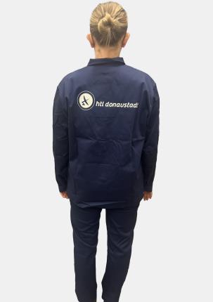 1HTLDONAJ1701 - Arbeitsjacke Dunkelblau mit Schullogo