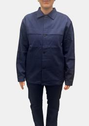 Arbeitsjacke Dunkelblau mit Schullogo