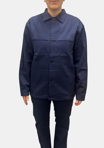 1HTLDONAJ1701 - Arbeitsjacke Dunkelblau mit Schullogo