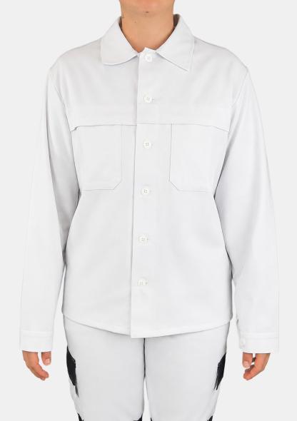 6AJ17001 - Arbeitsjacke weiss Baumwolle