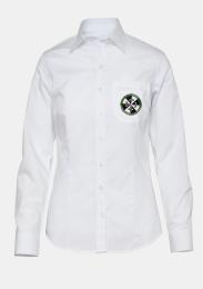 Damenbluse mit Schullogo