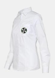Damenbluse mit Schullogo