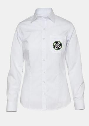 1DODBW20301 - Damenbluse Kurzgestellt mit Schullogo