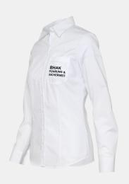 Damenbluse Überlänge mit Schullogo
