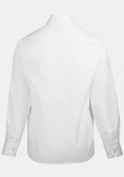 0AHEMDLA01 - Kinderhemd Langarm Weiß mit Schullogo