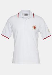 Polo Kurzarm Weiß mit Schullogo