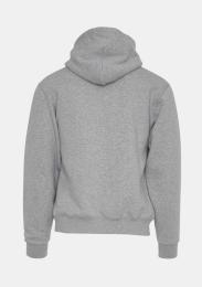 Kapuzensweater Heather Grey mit Schullogo