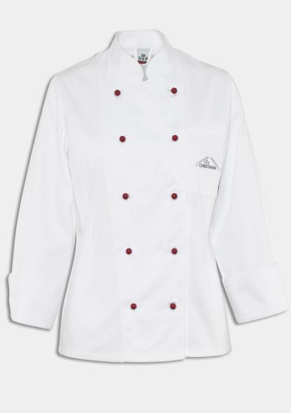 1CHWDKOCH - Damenkochjacke mit Schullogo