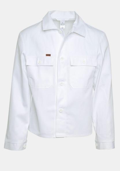1JAWEISS - Baumwoll-Arbeitsjacke Weiß