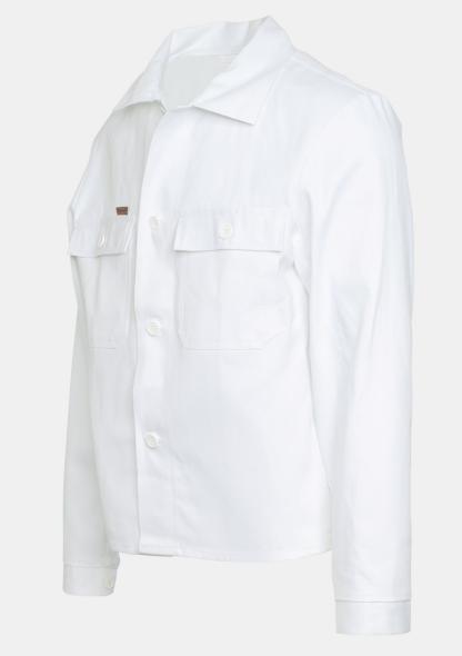 1JAWEISS - Baumwoll-Arbeitsjacke Weiß