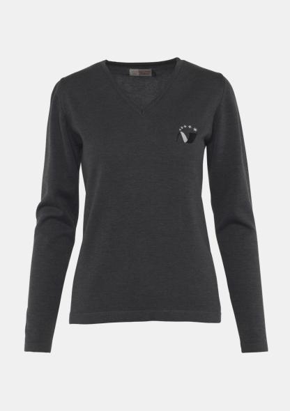 1SEDPULLI - Damenpullover mit Schullogo
