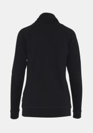 Damensweatjacke mit Schullogo Schwarz