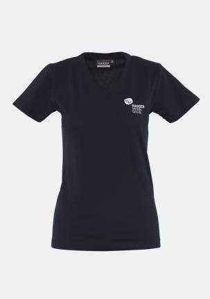 1WDTSHIRTBL - Damen T-Shirt mit Schullogo Tinte