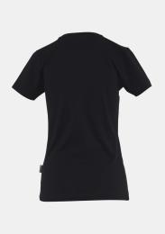 Damen T-Shirt mit Schullogo Schwarz