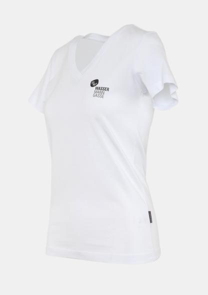 1WDTSHIRTWE - Damen T-Shirt mit Schullogo Weiß