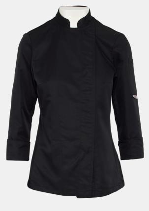 31008002E - Damenkochjacke Easy Schwarz