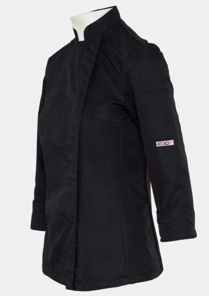 31008002E - Damenkochjacke Easy Schwarz