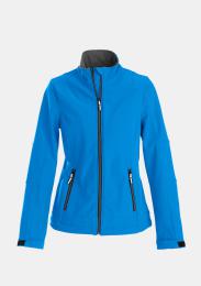 Damensoftshelljacke royal