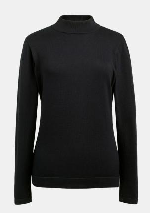 32389D - Damenpullover mit Stehkragen