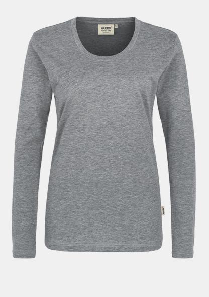 317815 - Damenshirt Langarm Grau-Mele