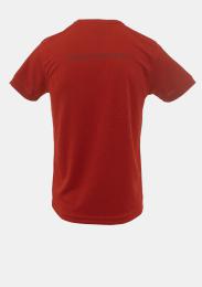 Kinderfunktions-Turnshirt Rot mit Schullogo