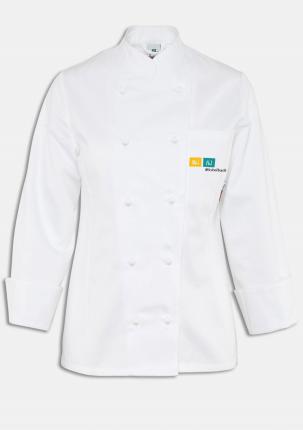 1MIDKOCH - Damenkochjacke mit Schullogo